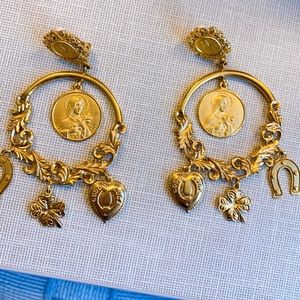 Dolce & Gabbana Votive Image Drop Earrings